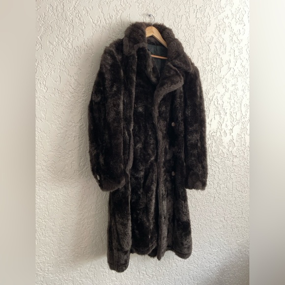 Mr. Belster® 1940s Rare Vintage Men's Mink Fur Double Breasted Coat - Picture 2 of 7